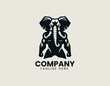 © Dawi Firdaus - Wild elephant mascot represents energetic gaming spirit forming bold black vector logo