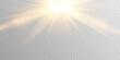 © Татьяна Куриленко - Sunny yellow light burst glare shine vector effect PNG.