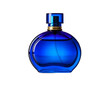 © eman - Elegant Blue Glass Perfume Bottle Isolated