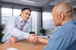 © BillionPhotos.com - Office, meeting business men handshake for collaboration
