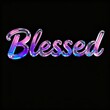 © Erin - Glowing text on black background