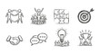 © markusmiller - Hand-drawn business concept icons for teamwork, success, and innovation