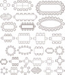 © Riki - Massive top-view vector set of formal dining and conference table arrangements with symmetrical seating layouts for floor plans.