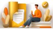 © Liudmyla - Person processing documents using laptop and mobile