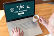 © thodonal - Car sharing concept on a laptop