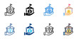 © Gravisio - FHA loan icon set multiple style collection