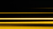 © Vladimir - Yellow speed light horizontal straight lines on black background