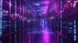 © sevector - Futuristic data center managing big data and financial market analytics