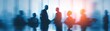 © Eliana - Business and Finance Concept : Abstract blurry background of business people in a conference room meeting. High quality