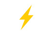 © icon_art - Bright yellow lightning bolt icon symbolizing electricity and speed