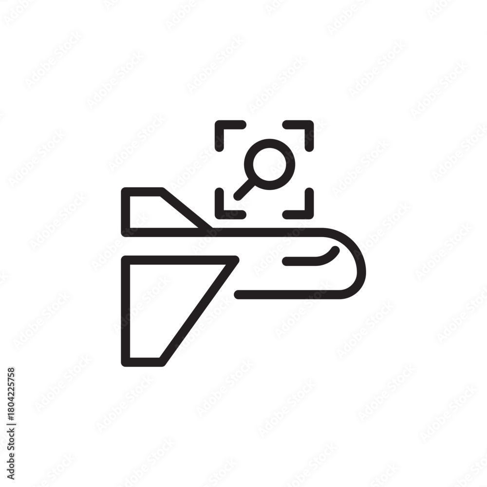 Non-Destructive Inspection (NDI) icon symbolizing non-invasive testing ...