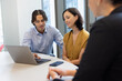 © ReeldealHD images - Young businessman introducing artificial intelligence for office productivity