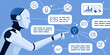 © elenabsl - AI robot generating content and creating new ideas