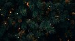 © arthomework - A close up shot of a christmas tree with pine cones and christmas lights in the background