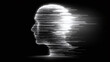 © Oleksandr - A glowing profile of a head composed of digital lines against a black backdrop evokes themes of artificial intelligence and technological advancement. Its modern aesthetic captivates.
