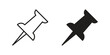 © Pop - Thumbtack icon concept vector illustration. logotype icon designs