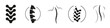 © Саша Мельник - Human spine bones vector icons. Spinal therapy signs isolated on white.