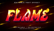 © Mean Design - flame 3d vector text effect with modern style