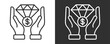 © AGE - Value Proposition Icon Set Vector Collection Isolated In Black And White