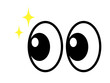 © Hiro - キラキラした目玉のマーク（注目アイコン）