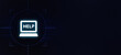 © Deenanath - glowing laptop icon displays the word HELP, representing technical support or assistance services