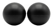 ©  CozyVisionary - Rolling black spheres product minimalist isolated on transparent background