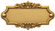 © Rizki - Ornate gold plaque with a smooth, textured blank center