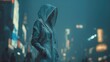 © mryanfahrudin1 - Person in futuristic clothing night city