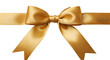 © Amran - 3d icon of elegant golden ribbon bow isolated on transparent background, perfect for gift wrapping, decoration and celebration
