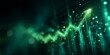 © Rifqi - Abstract green arrow chart going upward, data analysis concept for financial growth, investment strategies and market success