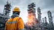 © LimeSky - Refinery sector industrial production engineer oil and gas processing facility petrochemical plant