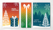 © Abubakar - Set of Christmas and New Year holiday cards. Vector illustration templates for holiday greeting card, background, website and social media banner, marketing material.