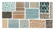 © HUANG - Abstract patterns collection hand-drawn textures and designs for modern art projects