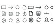 © Viacheslav - Minimalist icons for workflow and process diagrams