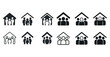 © Viacheslav - Set of family and community icon variations in black and white