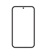 © Rinza - Sleek flat smart phone icon with soft glow and crisp line form for new tech look. Clean mod shape in calm tone for app ui and web use now crystalclear