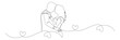 © Is - Continuous line drawing of romantic couple vector illustration 5.eps