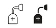 © Win - Anesthesia icon symbols. app and web UI solid and line icon, EPS10