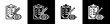 © EKA - Controlling icon variations in line and glyph style on black and white background