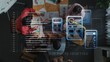 © InfiniteFlow - A diverse team collaborates in a modern office setting, analyzing charts and ideas against a digital backdrop of program code, symbolizing innovation and teamwork. Raster
