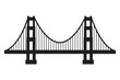 © Pixel Hub - Golden Gate Bridge Silhouette Vector, Golden Gate Bridge, San Francisco, USA