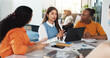 © DavidsPrime/peopleimages.com - Meeting, discussion and women with laptop, creative and planning for marketing development or graphs. People, talk and tech in office with campaign stats, teamwork and strategy for business growth