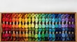 © photoplotnikov - Organized rainbow of colorful embroidery threads in wooden box
