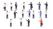 © Ophelia - Diverse group of business people pointing in various directions in isometric style