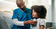 © Wess/peopleimages.com - Stethoscope, healthcare and nurse with child in hospital for consultation with heart beat. Checkup, tool and medical worker with boy patient for chest infection, sick or breathing pattern in clinic.