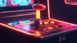 © xoan - Arcade game console joystick close up