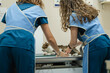 © Gonzalo Infiesta - Veterinarians preparing cat for x-ray examination