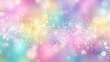 © izzyU - 虹色パステルの光粒子グラデーション