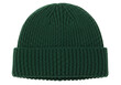 © Johanna - Isolated ribbed knit beanie hat, cold weather accessory for men or women, plain cuffed cap
