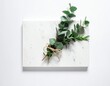 © Nasra - Marble board with eucalyptus and rosemary
